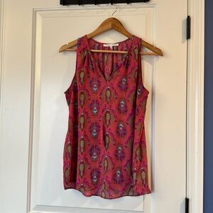 Vibrant Pink Sleeveless Blouse